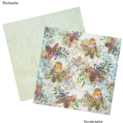 Duo-Design-Papiere, Weihnachtszeit 2, beidseitig bedruckt, 25cm x 25cm, 250g/m², 20 Blatt
