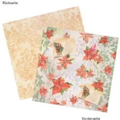 Duo-Design-Papiere, Weihnachtszeit 1, beidseitig bedruckt, 25cm x 25cm, 250g/m², 20 Blatt