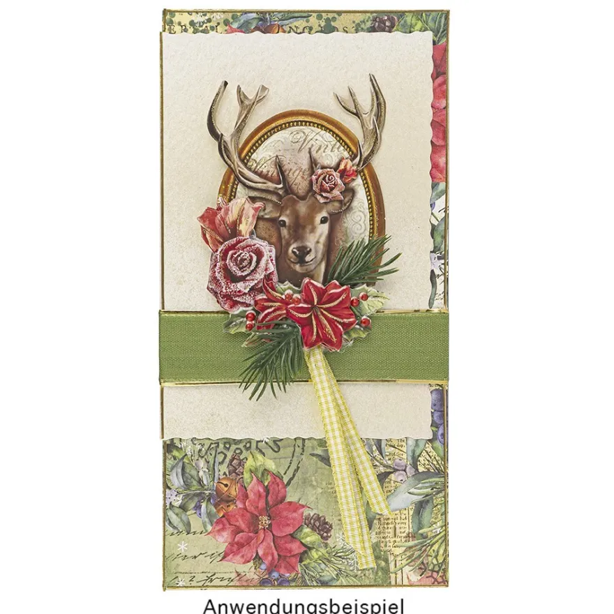 Duo-Design-Papiere, Weihnachtszeit 1, beidseitig bedruckt, 25cm x 25cm, 250g/m², 20 Blatt