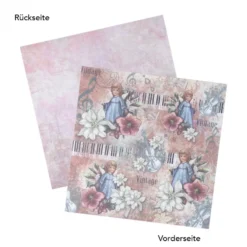 Duo-Design-Papiere, Weihnachten & Winter, beidseitig bedruckt, 25cm x 25cm, 250 g/m², 100 Blatt