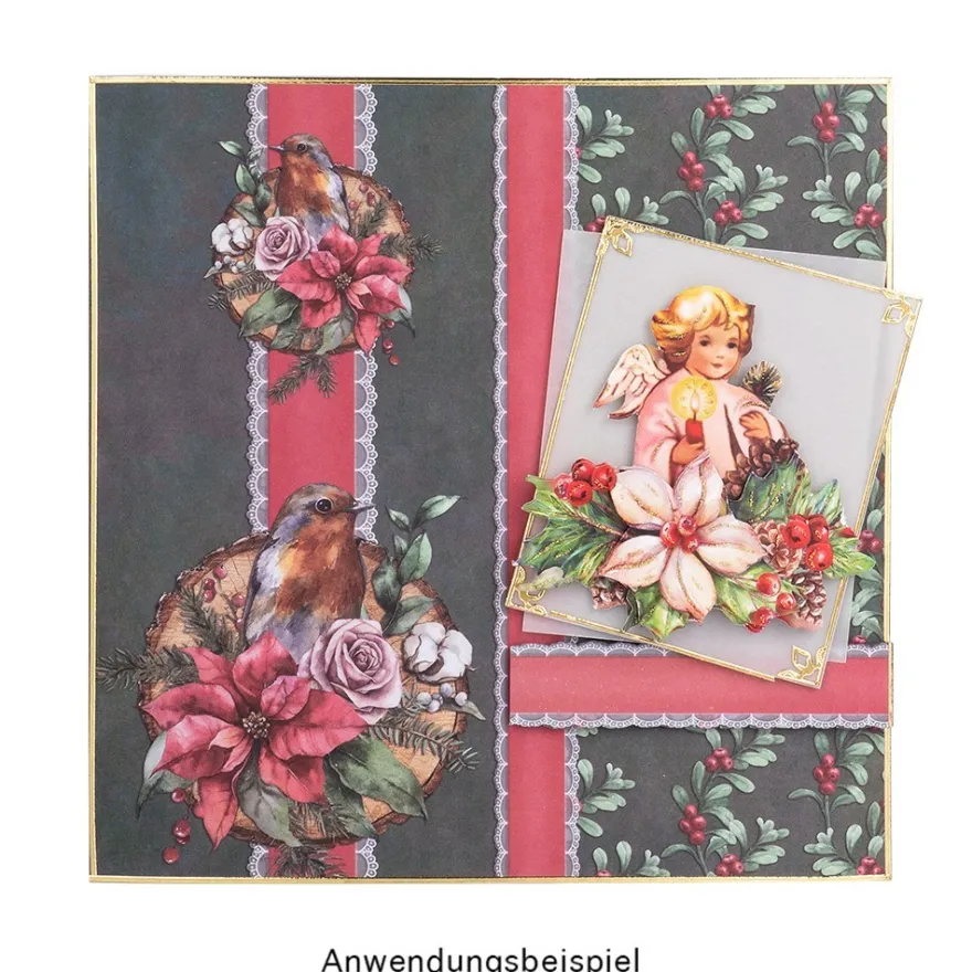 Duo-Design-Papiere, Weihnachten & Winter, beidseitig bedruckt, 25cm x 25cm, 250 g/m², 100 Blatt