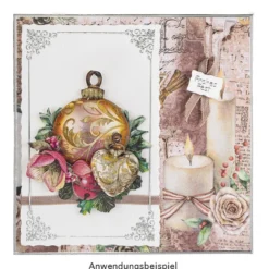Duo-Design-Papiere, Winter-Floristik 3, beidseitig bedruckt, 25cm x 25cm, 250g/m², 20 Blatt
