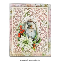 Duo-Design-Papiere, Winter-Floristik 2, beidseitig bedruckt, 25cm x 25cm, 250g/m², 20 Blatt