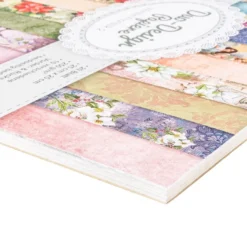 Duo-Design-Papiere, Winter-Floristik 2, beidseitig bedruckt, 25cm x 25cm, 250g/m², 20 Blatt