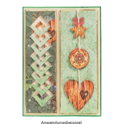 Duo-Design-Papiere, Winter-Floristik 2, beidseitig bedruckt, 25cm x 25cm, 250g/m², 20 Blatt