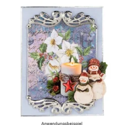 Duo-Design-Papiere, Winter-Floristik 2, beidseitig bedruckt, 25cm x 25cm, 250g/m², 20 Blatt