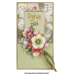 Duo-Design-Papiere, Winter-Floristik 1, beidseitig bedruckt, 25cm x 25cm, 250g/m², 20 Blatt