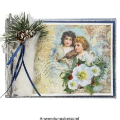 Duo-Design-Papiere, Winterzeit 2, beidseitig bedruckt, 25cm x 25cm, 250g/m², 20 Blatt