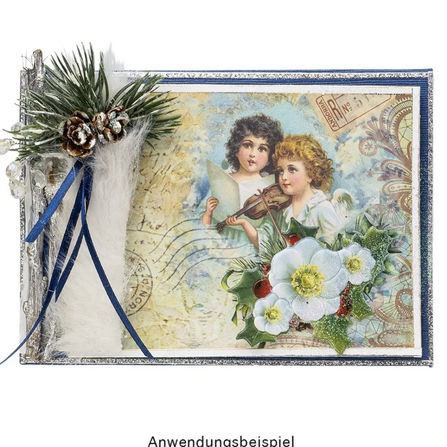 Duo-Design-Papiere, Winterzeit 2, beidseitig bedruckt, 25cm x 25cm, 250g/m², 20 Blatt