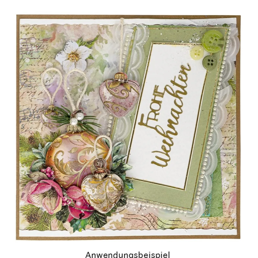 Duo-Design-Papiere, Winterzeit 3, beidseitig bedruckt, 25cm x 25cm, 250g/m², 20 Blatt