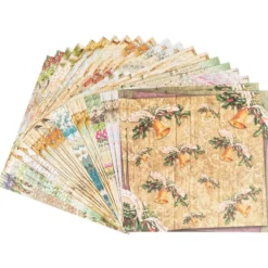 Duo-Design-Papiere, Winterzeit 3, beidseitig bedruckt, 25cm x 25cm, 250g/m², 20 Blatt