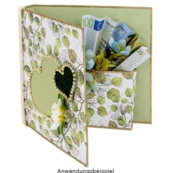 Duo-Design-Papiere, Zauberhafte Blätter, beidseitig bedruckt, 25cm x 25cm, 250g/m², 20 Blatt