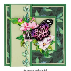 Duo-Design-Papiere, Zauberhafte Blätter, beidseitig bedruckt, 25cm x 25cm, 250g/m², 20 Blatt