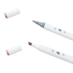 Duo-Marker metallic, 2 verschiedene Spitzen, auf Wasserbasis, 12 Stück