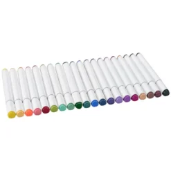 Duo-Marker mit 2 Spitzen, Sortierung 2, auf Wasserbasis, 20 Stück