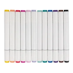 Duo-Marker Textil, 2 verschiedene Spitzen, auf Wasserbasis, 12 Stück