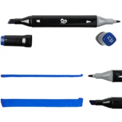 Duo-Marker, 2 verschiedene Spitzen, wasserfest, 24 Stück