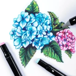 Duo-Marker, 2 verschiedene Spitzen, wasserfest, 24 Stück