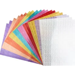 Effekt-Karton, Laserpoints, DIN A4, 200 g/m², 10 Farben, selbstklebend, 20 Stück