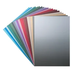 Effekt-Karton, metallic-matt, DIN A4, selbstklebend, 200 g/m², 20 Farben, 20 Bogen