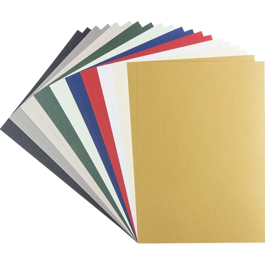 Effekt-Karton, Perlmutt, DIN A4, 250 g/m², 10 verschiedene Farben, 20 Bogen