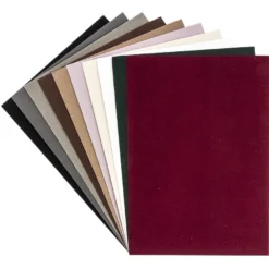 Effekt-Karton, Samt, DIN A4, 200 g/m², verschiedene Farben, 10 Bogen