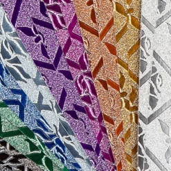 Effekt-Papier, Rosen-Design, metallic, DIN A4, 128g/m², 20 Blatt