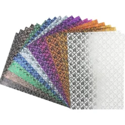 Effekt-Papier, Rosen-Design, metallic, DIN A4, 128g/m², 20 Blatt