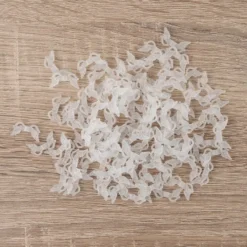 Engelsflügel aus Acryl, Design 3, 1,9 cm, klar gefrostet, 100 Stück