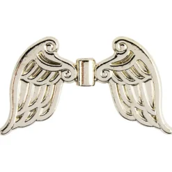 Engelsflügel, Design 4, 3,7cm, hellgold, 10 Stück