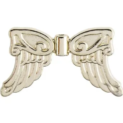 Engelsflügel, Design 5, 1,9cm, hellgold, 30 Stück