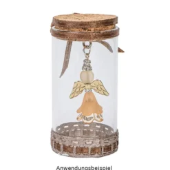 Engelsflügel, Design 1, 2,3cm, hellgold, 20 Stück