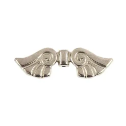 Engelsflügel, Design 2, 2,3cm, hellgold, 20 Stück
