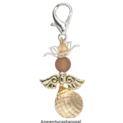 Engelsflügel, Design 2, 3,0cm, hellgold, 15 Stück