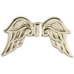 Engelsflügel, Design 3, 1,9cm, hellgold, 30 Stück