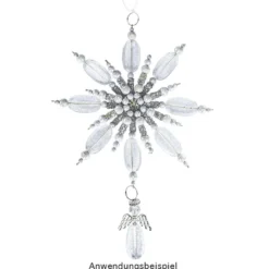 Engelsflügel, Design 1, 3,7cm, silber, 10 Stück