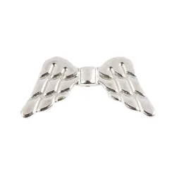 Engelsflügel, Design 1, 3cm, silber, 15 Stück