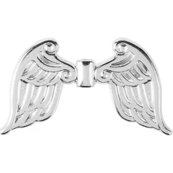 Engelsflügel, Design 4, 1,9cm, silber, 30 Stück