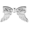 Engelsflügel, Design 5, 1,9cm, silber, 30 Stück