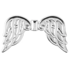 Engelsflügel, Design 6, 3,7cm, silber, 10 Stück