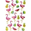 Epoxy-Sticker, Flamingos, 15cm x 10cm, 22 Sticker
