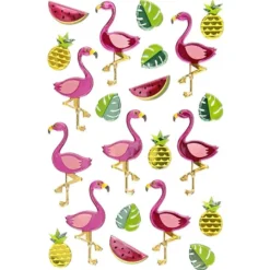 Epoxy-Sticker, Flamingos, 15cm x 10cm, 22 Sticker