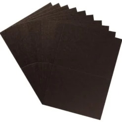 10er Doppelkarten-Set, DORÉ, schwarz, B6