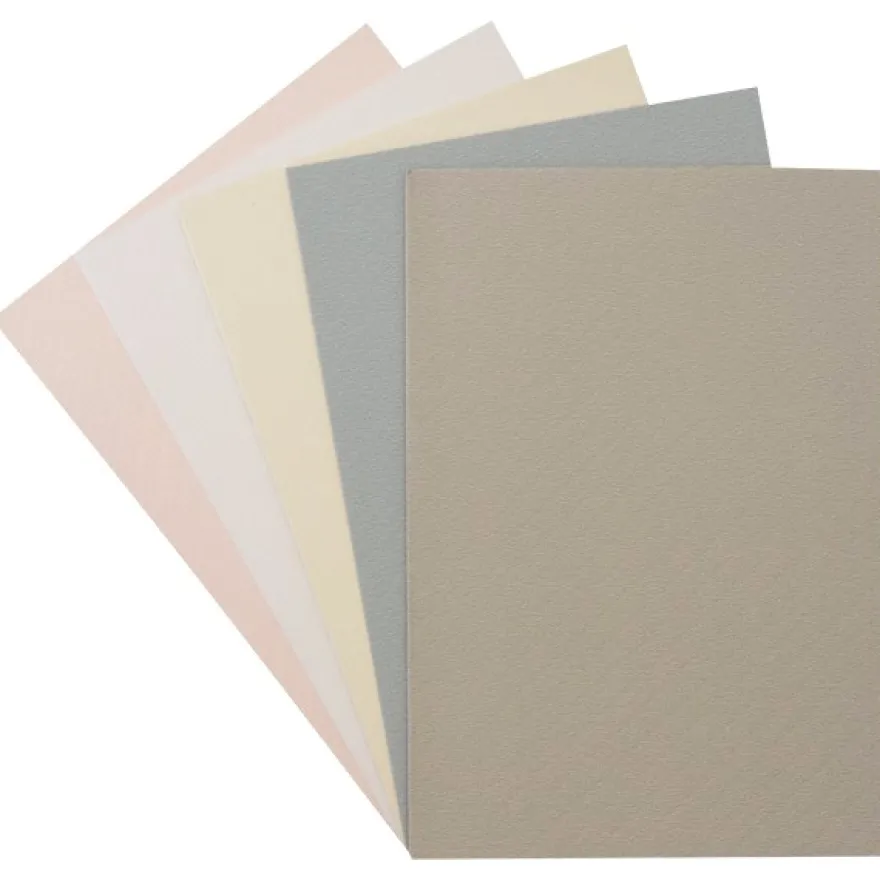 10er Grußkarten-Set, "Batik", B6, 5 Farben