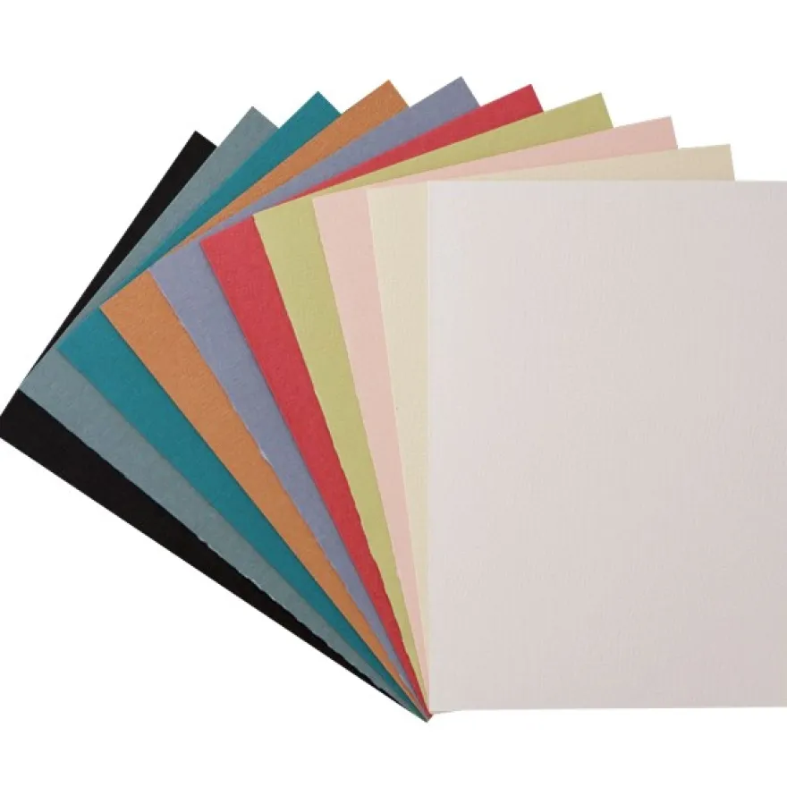 30er Grußkarten-Set, "Borneo", C6, 10 Farben