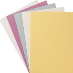 10er Grußkarten-Set, "Kashmir Leinen", B6, 5 Farben