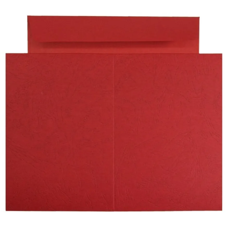 10er Grußkarten-Set, Lederprägung, C6, inkl. Umschläge, orange