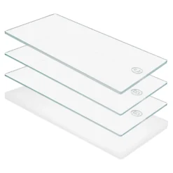 Ersatzplatten für die Präge- & Stanzmaschine "Papus", extra lang, 4 Platten