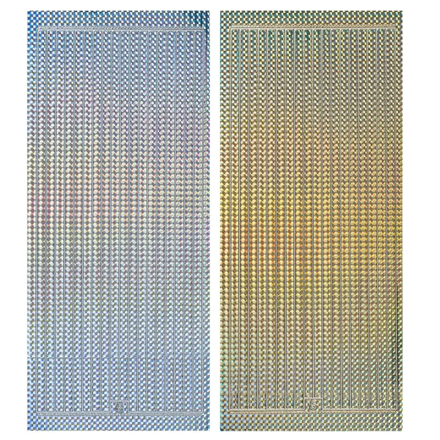 10er Sticker Set, Linien, 5mm, verschiedene Farben und Folien