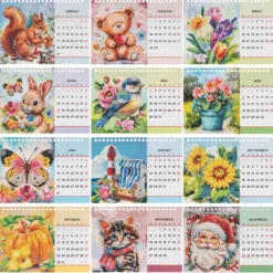 ExklusivBox: Diamond-Painting-Tischkalender für 2027 & 2028, 4-teilig